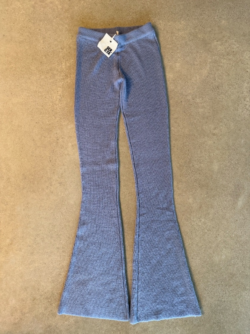 SER.O.YA Rib Knit Flare Pants